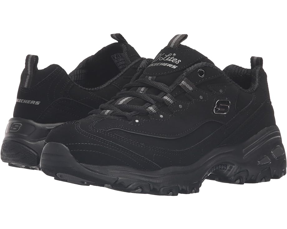 スケッチャーズ 黒色 ブラック D'LITES スニーカー レディース 【 SKECHERS - PLAY ON / BLACK 】