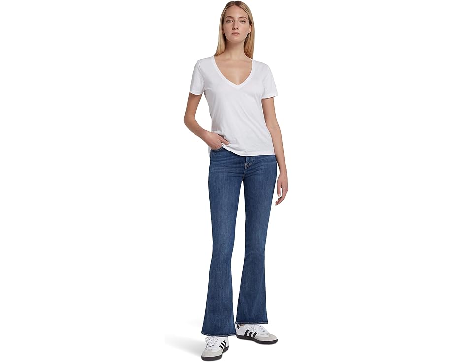 セブンフォーオールマンカインド ウルトラ スキニー ブーツ 青色 ブルー レディース 【 7 FOR ALL MANKIND ULTRA HIGH-RISE SKINNY BOOT TAILORLESS IN BLUE STAR / BLUE STAR 】|スニケス