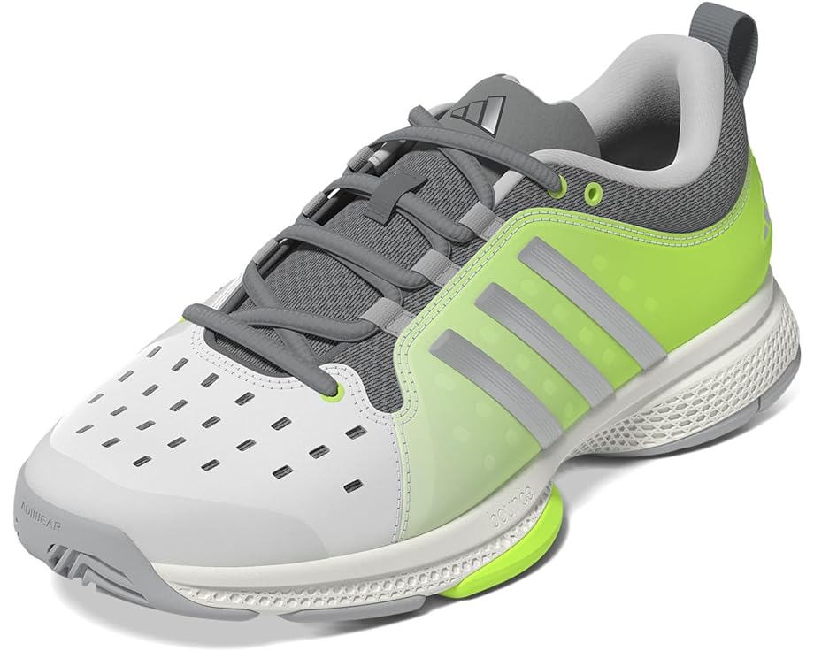 アディダス 白色 ホワイト 銀色 シルバー スニーカー レディース 【 ADIDAS PICKLEBALL / WHITE SILVER METALLIC LUCID 】