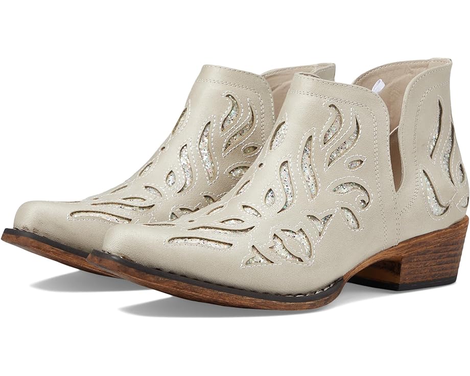 ローパー 白色 ホワイト レディース 【 ROPER AVA GLITZ / WHITE 】 ブーツ｜スニケス