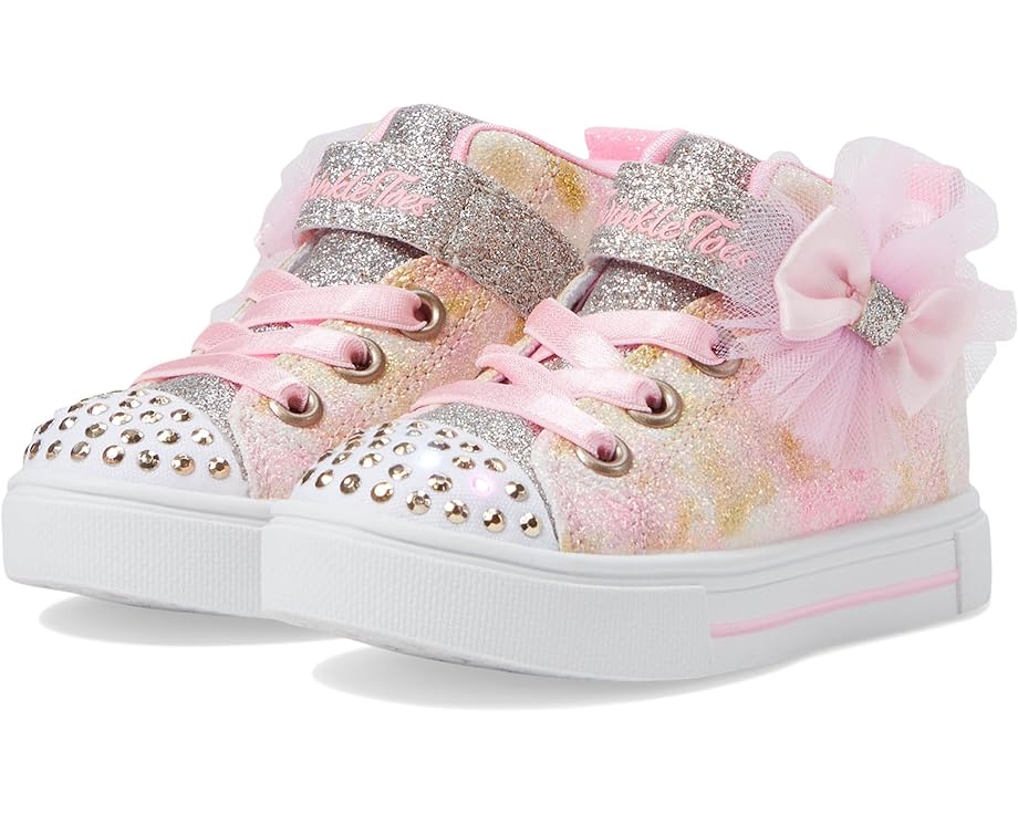 スケッチャーズ 靴 スニーカー ゴールド ジュニア キッズ 【 SKECHERS KIDS TWINKLE SPARKS - OMBRE DAZZLE LIGHT UP SNEAKER / GOLD MULTI 】 ベビー マタニティ