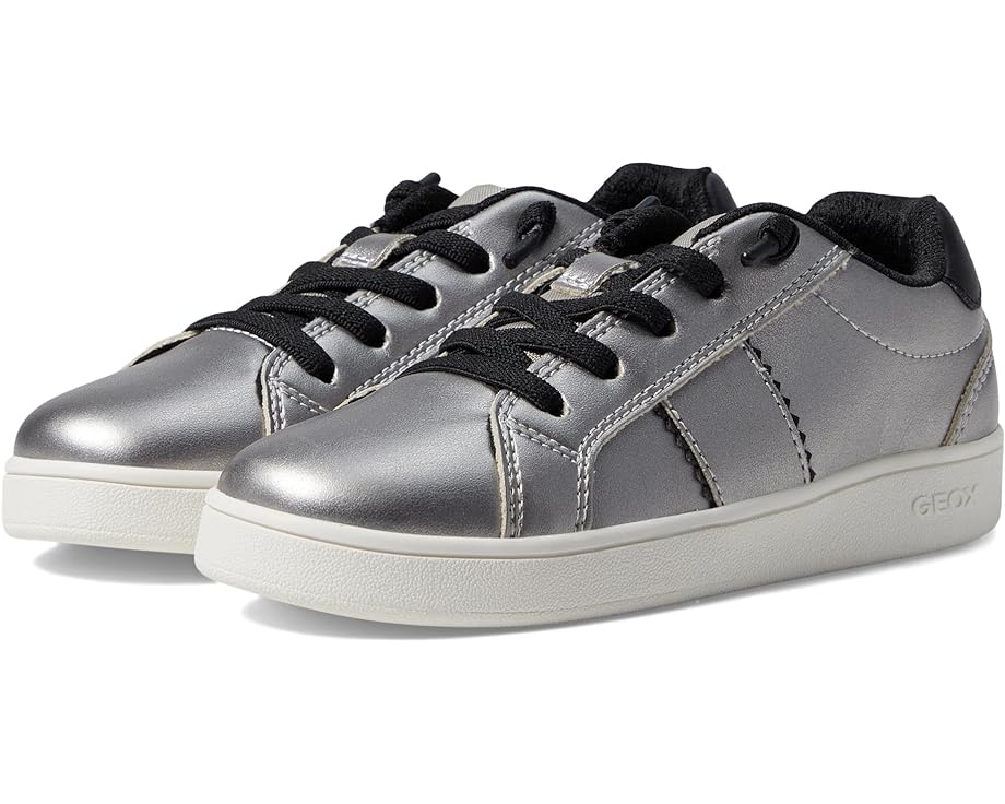 ジェオックス 銀色 シルバー 黒色 ブラック ジュニア キッズ 【 GEOX KIDS ECLYPER 2 / DARK SILVER BLACK 】 ベビー マタニティ スニーカー