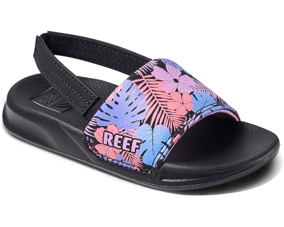 リーフ サンダル 紫 パープル ジュニア キッズ 【 REEF KIDS LITTLE ONE SLIDE / PURPLE FRONDS 】 ベビー マタニティ|スニケス