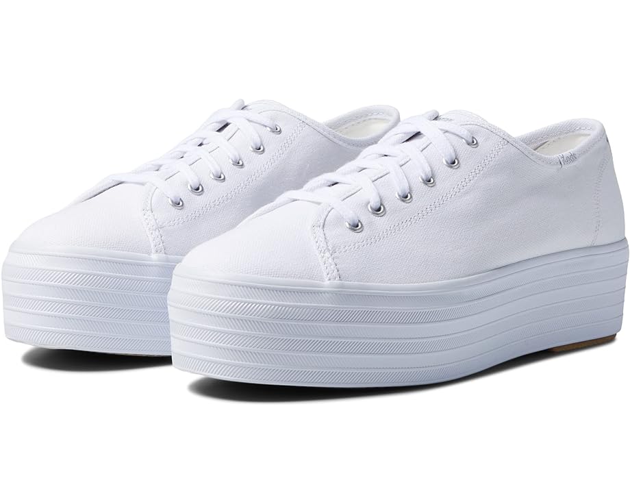 ケッズ 白色 ホワイト スニーカー レディース 【 KEDS TRIPLE UP CANVAS / WHITE 】