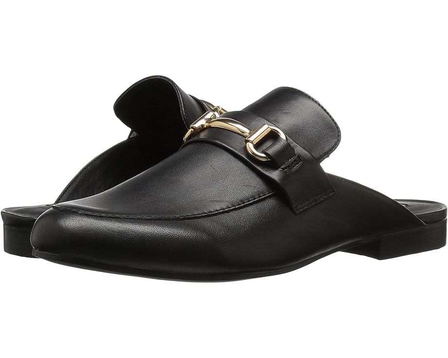 スティーブマデン スティーブマッデン スリッポン 黒色 ブラック レザー レディース 【 STEVE MADDEN KANDI SLIP-ON MULE / BLACK LEATHER 】 ローファー