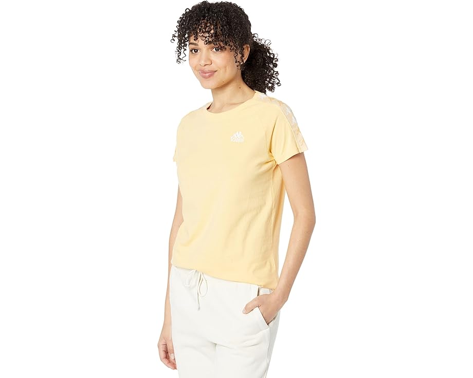 カッパ 黄色 イエロー レディース 【 KAPPA 222 BANDA BAYAMON / YELLOW LIGHT YELLOW LIGHT BRIGHT 】 レディースファッション トップス Tシャツ カットソー