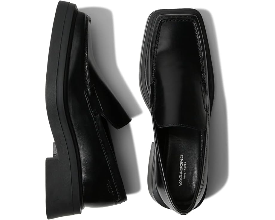 バガボンドシューメイカーズ レザー ローファー スニーカー 黒色 ブラック レディース 【 VAGABOND SHOEMAKERS EYRA LEATHER LOAFER / BLACK 】