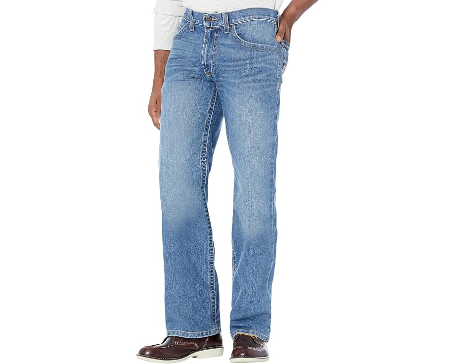 アリアット ライズ ジーンズ メンズ 【 ARIAT REBAR M4 LOW RISE DURASTRETCH EDGE BOOTCUT JEANS IN VENTURA / 】 ブーツ