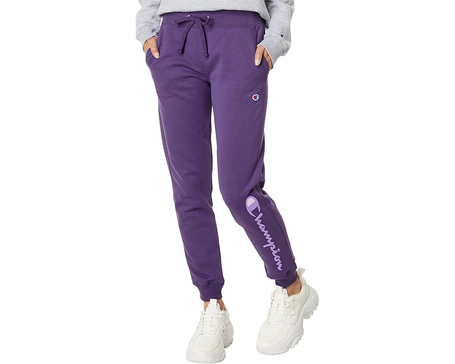 はやりっ子 ジョガーパンツ 美術 紫 パープル POWERBLEND? レディース 【 CHAMPION JOGGERS / POP ART PURPLE 】 レディース流行り物 ボトムス