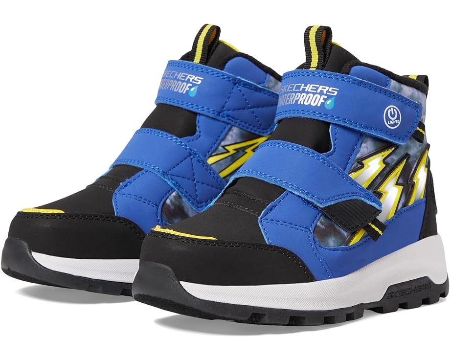 スケッチャーズ ブレイザー 青色 ブルー 黒色 ブラック ジュニア キッズ 【 SKECHERS KIDS STORM BLAZER 400148L / BLUE BLACK 】 ベビー マタニティ ブーツ
