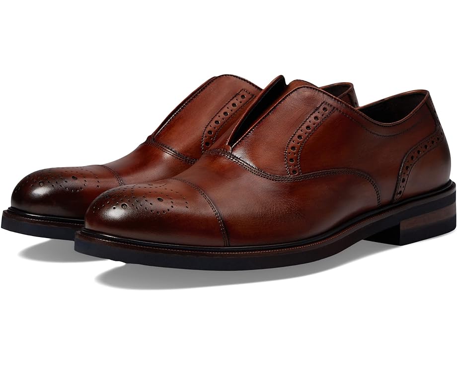 コレクション キャップ キャップ 帽子 茶色 ブラウン \u0026 メンズ 【 JOHNSTON \u0026 MURPHY COLLECTION HARTLEY LACELESS CAP TOE / BROWN 】