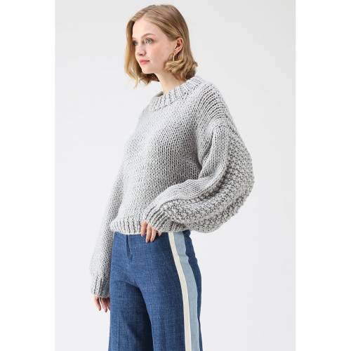 puffy chunky sweater
