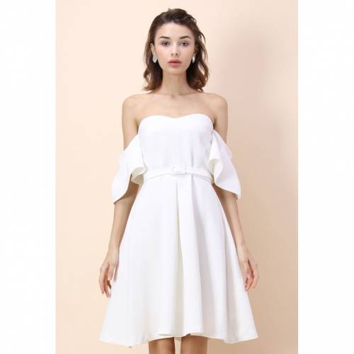 レディースファッション ドレス 新品登場 白色 ドレス Chicwish シックウィッシュ ホワイト ドレス レディースファッション White In Dress Offshoulder Glitz Classy Chicwish White Revista Facene Com Br