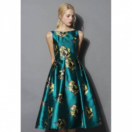 レディースファッション ドレス 初売り Chicwish シックウィッシュ ドレス ドレス レディースファッション Emerald In Dress Prom Print Peonies Chicwish Ojs musicologia Org Ar