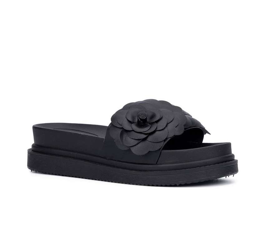 NEW YORK AND COMPANY レディース サンダル 黒色 ブラック ニューヨーク WOMEN'S 【 AND COMPANY CAMILIA PLATFORM SANDALS BLACK 】