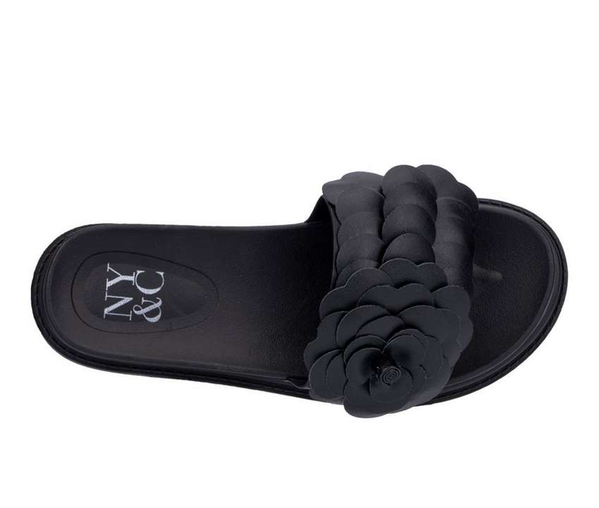 NEW YORK AND COMPANY レディース サンダル 黒色 ブラック ニューヨーク WOMEN'S 【 AND COMPANY CAMILIA PLATFORM SANDALS BLACK 】