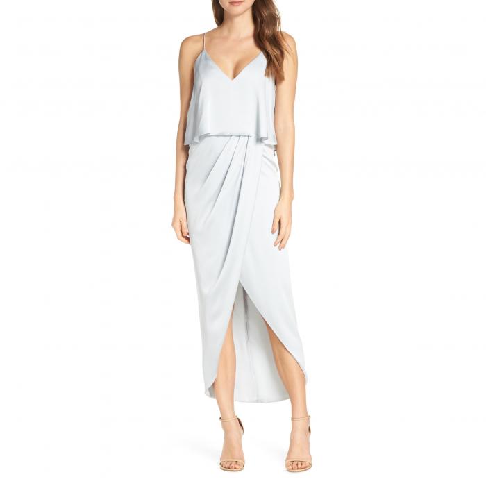 tulip hem maxi dress