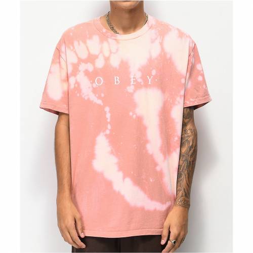 限定品 ピンク Tシャツ ローズ Obey オベイ カットソー Tシャツ トップス メンズファッション Tshirt Bleach Novel Obey Pink Rose Zezm50 Avantcommunication Com