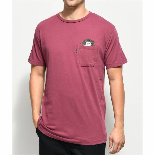 最大12 Offクーポン Tシャツ カットソー Pocket Burgundy Nip Cat Ripndip Red レッド 赤 Tシャツ バーガンディー ワイン色 Ripndip リップンディップ Tshirt カットソー Tシャツ トップス メンズファッション Dark Cibaut Com Ar