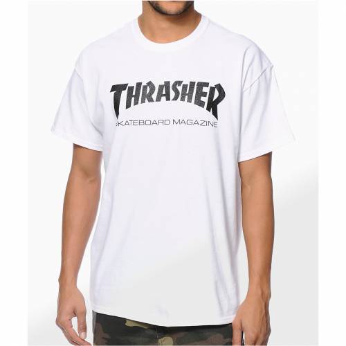 超大特価 楽天市場 Thrasher スラッシャー スケート 白色 ホワイト Tシャツ Skate Thrasher Mag White Tshirt メンズファッション トップス Tシャツ カットソー スニケス 最安値 トップス Tシャツ カットソー Demo Mecei Org