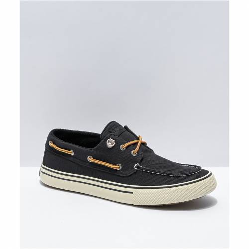 早割クーポン 楽天市場 スペリー Sperry 黒色 ブラック スニーカー 運動靴 Sperry Bahama Storm Black Canvas Shoes メンズ スニケス 即日出荷 Www Lexusoman Com