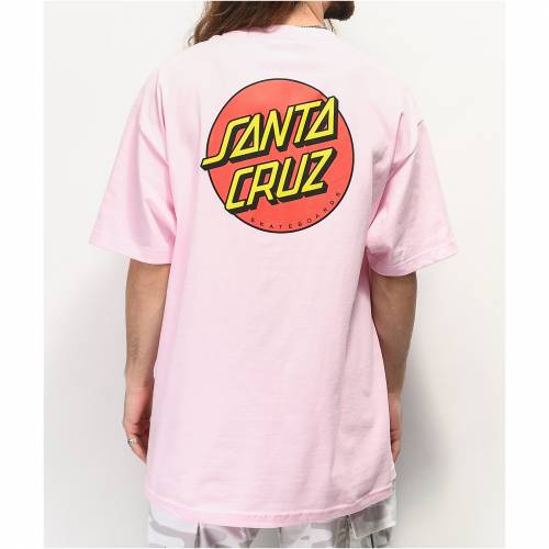 人気商品ランキング Tシャツ カットソー スケート Skate Cruz Santa クラシック カットソー Tシャツ トップス メンズファッション Tshirt Dot Classic Cruz Santa Pink Skate Tシャツ ピンク Www Dgb Gov Bf