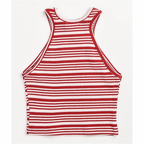 人気ブランド 楽天市場 Trillium ハイ 赤 レッド ストライプ タンクトップ 紫 パープル Red Stripe Purple Trillium Chance High Neck レディースファッション トップス タンクトップ スニケス 送料無料 Advance Com Ec