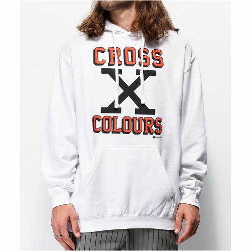 Cross Colours ホワイト 白み フーディー パーカー Cross Colours X White Hoodie メンズファッション トップス パーカー ファッションブランド 心安い ファッション 上衣 パーカー 最善 1stopkorea Co Kr