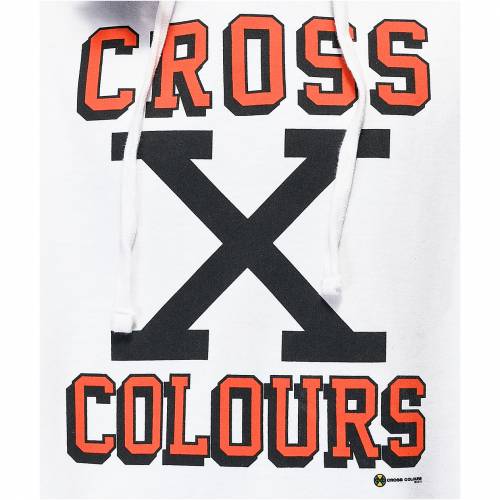 Cross Colours ホワイト 白み フーディー パーカー Cross Colours X White Hoodie メンズファッション トップス パーカー ファッションブランド 心安い ファッション 上衣 パーカー 最善 Damienrice Com