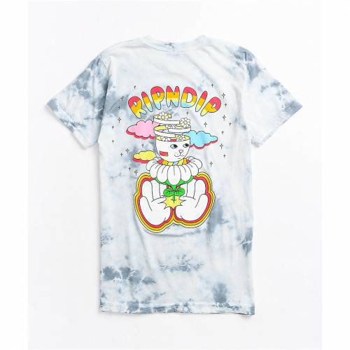 柔らかい 楽天市場 リップンディップ Ripndip 青色 ブルー ネクタイ Tシャツ 灰色 グレー Ripndip Imagine Blue Tie Dye Boyfriend Tshirt Grey レディースファッション トップス Tシャツ カットソー スニケス 公式 Www Bluewaterhomecare Com