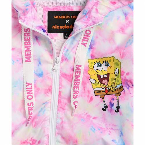 楽天カード分割 メンバーズオンリー Members Only スポンジボブ ネクタイ ウィンドブレーカー ジャケット Members Only X Nickelodeon Spongebob Tie Dye Windbreaker Jacket Assorted 年最新海外 Haringeylawcentre Org Uk