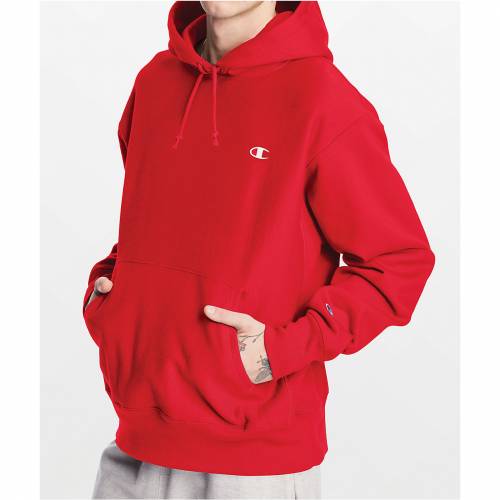 チャンピオン リベンジ 赤 レッド フーディー パーカー メンズ Red Champion Reverse Weave Small C Hoodie Umu Ac Ug