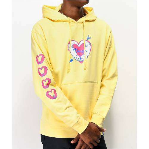 Danson 黄色 イエロー フーディー パーカー Yellow Danson Significant Otter Hoodie メンズ流行り物 トップス パーカー ファッションブランド名 心安い ファッション ジャンパー パーカー こよない Drcade Com