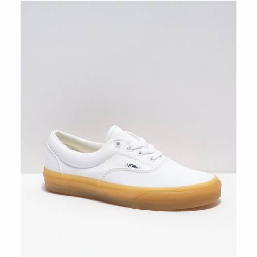 ヴァンズ Vans バンズ 顎 毛唐人 ホワイト 滑る スニーカー スポーツ下足 ユニセックス Vans Skate Era White Gum Shoes モード商標名 カジュアル ファッション スニーカー Klubwino Pl