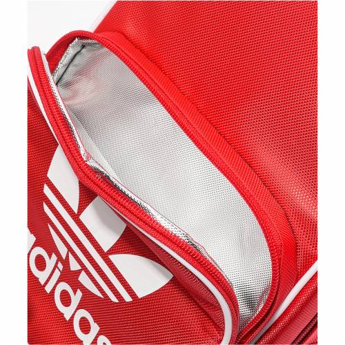 アディダス Adidas アディダス オリジナルス お昼 御徒面子 赤み レッド ユニセックス Red Adidas Originals Santiago Scarlet Lunch Bag Gdc Groupe Com