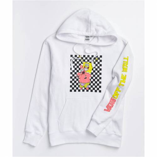 ヴァンズ Vans バンズ スポンジボブ 白色 ホワイト フーディー パーカー レディース Vans X Spongebob Squarepants Best Buddies White Hoodie Paigebird Com