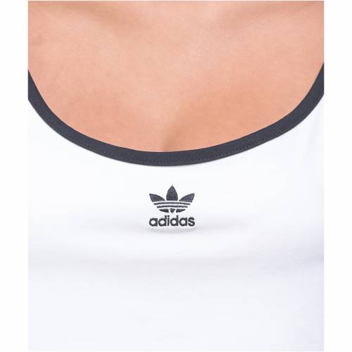 アディダス Adidas アディダス ストラップ 白色 ホワイト 黒色 ブラック クロップ タンクトップ レディース Crop Adidas Spaghetti Strap White Black Vmaphotographystudios Com