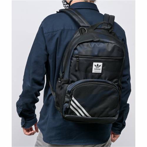 アディダス Adidas アディダス 黒色 ブラック カモ柄 バックパック バッグ リュックサック 2 0 ユニセックス Adidas National Black Camo Backpack Assorted Gulbaan Com