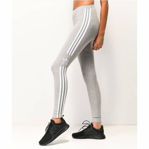 アディダス Adidas アディダス トレフォイル 薄墨 グレー レギンス タイツ レディース Adidas Trefoil 3stripe Grey Leggings Plantingthefuture Com