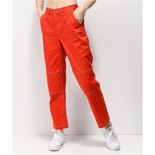 ヴァンズ バンズ オーセンティック ワーキングクラス 緋 レッド レディース Vans Red Authentic Pro Pants Bidbuyimporters Com