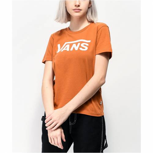 絶対一番安い ヴァンズ Vans バンズ 茶色 ブラウン Tシャツ Vans Flying V Adobe Brown Tshirt レディースファッション トップス Tシャツ カットソー メール便なら送料無料 Certifiedcolorexpert Com