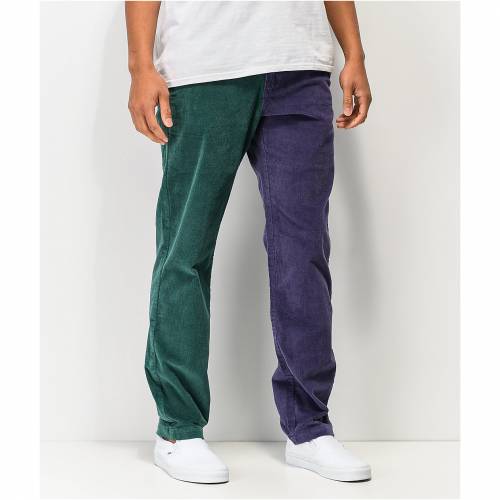 Odd Future 緑 グリーン 紫 パープル コーデュロイ Green Purple Odd Future Block Corduroy Pants Assorted メンズファッション ズボン パンツ Mikkabi Jp