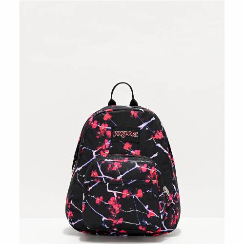 日本産 ジャンスポーツ Jansport ジャンスポーツ ハーフ 黒色 ブラック ピンク バックパック バッグ リュックサック Pink Jansport Half Pint Sakura Delight Black Mini Backpack バッグ レディースバ スニケス 宅送 Nutrir Pereira Org