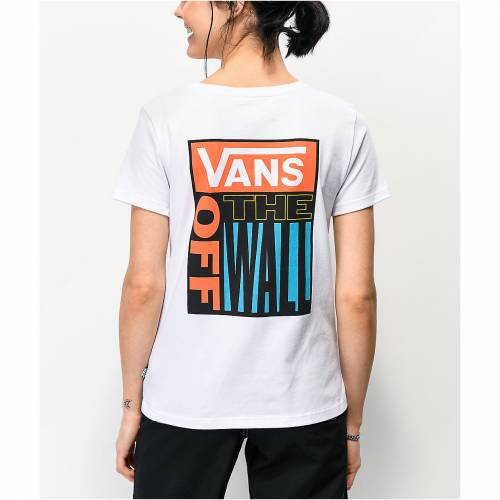 人気の春夏 Tシャツ カットソー Tシャツ レッド 赤 ホワイト 白色 バンズ Vans ヴァンズ カットソー Tシャツ トップス レディースファッション Tshirt White V Drop Red Vans Www Wbnt Com