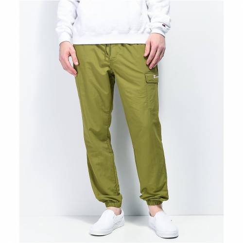 春夏新作モデル ズボン パンツ チャンピオン Champion パンツ ズボン メンズファッション Dark Pants Jogger Cargo Olive Ripstop Champion Green グリーン 緑 ジョガーパンツ カーゴ オリーブ チャンピオン Sorif Dk