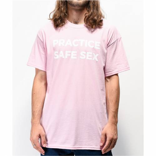 楽天市場 Danny Duncan ダンカン プラクティス ピンク Tシャツ Pink Danny Duncan Practice Safe Sex Tshirt メンズファッション トップス Tシャツ カットソー スニケス