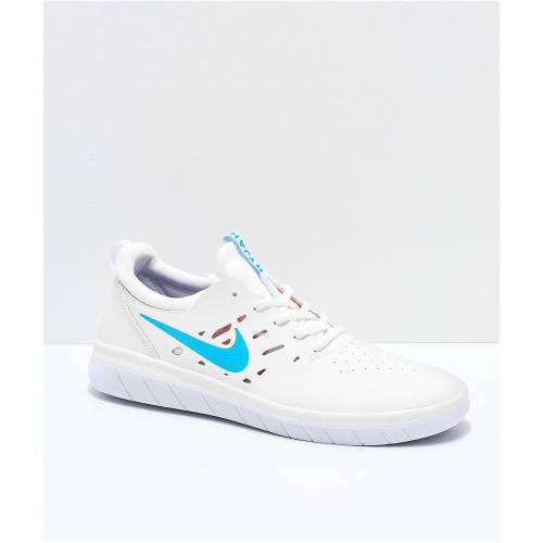 ナイキエスビー Nike Sb エスビー 任意 青碧 青味 レッド 朱 滑る スニーカー 運動競技履き物 白色 白み White Red Skate Nike Sb Nyjah Free Summit Blue Shoes White メンズ モード銘柄 カジュアル ファッション スニーカー Salumificiopavarotti Com