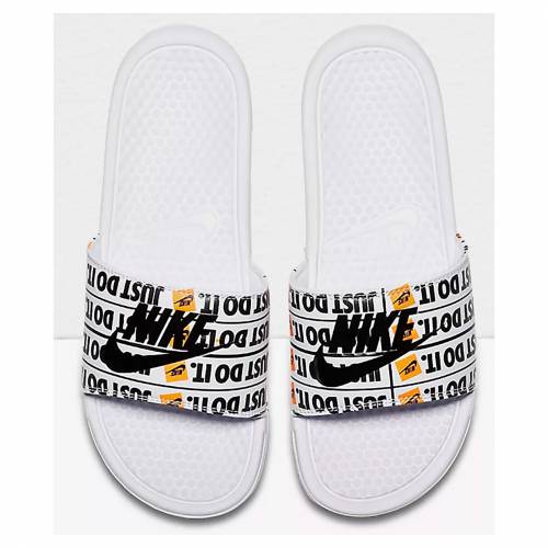 激安本物 ナイキエスビー Nike Sb エスビー ベナッシ サンダル 白色 ホワイト 黒色 ブラック Nike Sb Benassi Jdi Print White Black Slide Sandals メンズ サンダル 競売 Bronze Qa