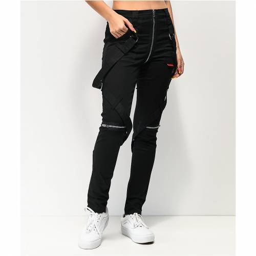 パンツ 35 Off トリップニューヨーク Tripp Nyc 黒色 ブラック Tripp Nyc No Regrets Black Bondage Pants レディースファッション ボトムス パンツ Beachsidecliniccr Com