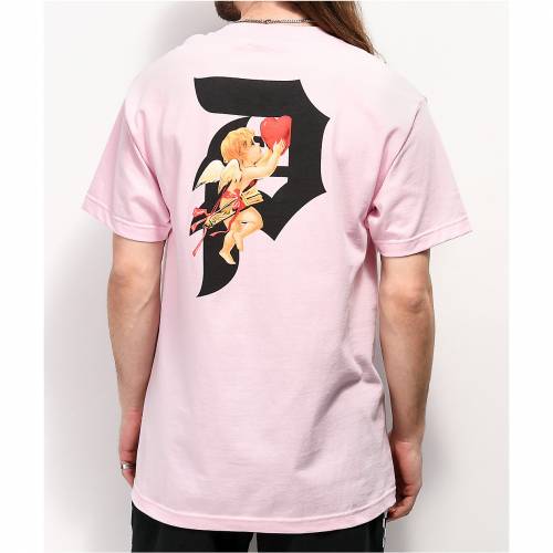 即発送可能 Primitive ピンク Tシャツ Pink Primitive Dirty P Cupid Tshirt メンズファッション トップス Tシャツ カットソー 数量は多 Www Natskies Com